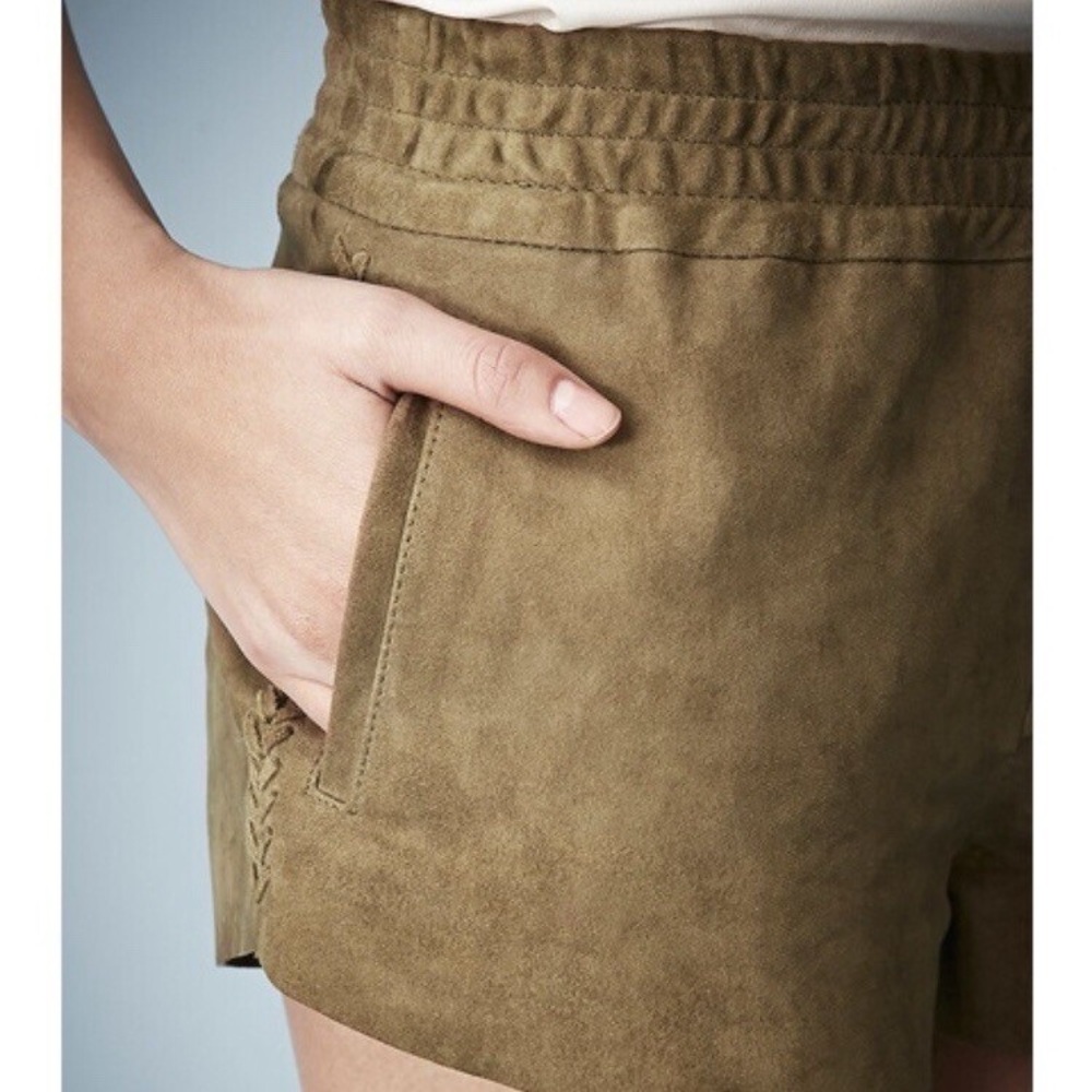 Nwt Kate moss x Topshop real leather braided side Shorts